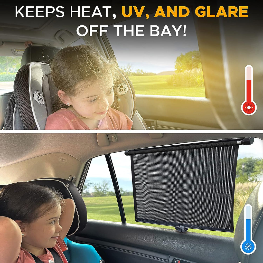 EcoNour Car Window Shades for Windows (2 Pack) | Shade Automotive Interior Sun Protection Large Offers Complete from UV Rays and Glare 18" x 20"
