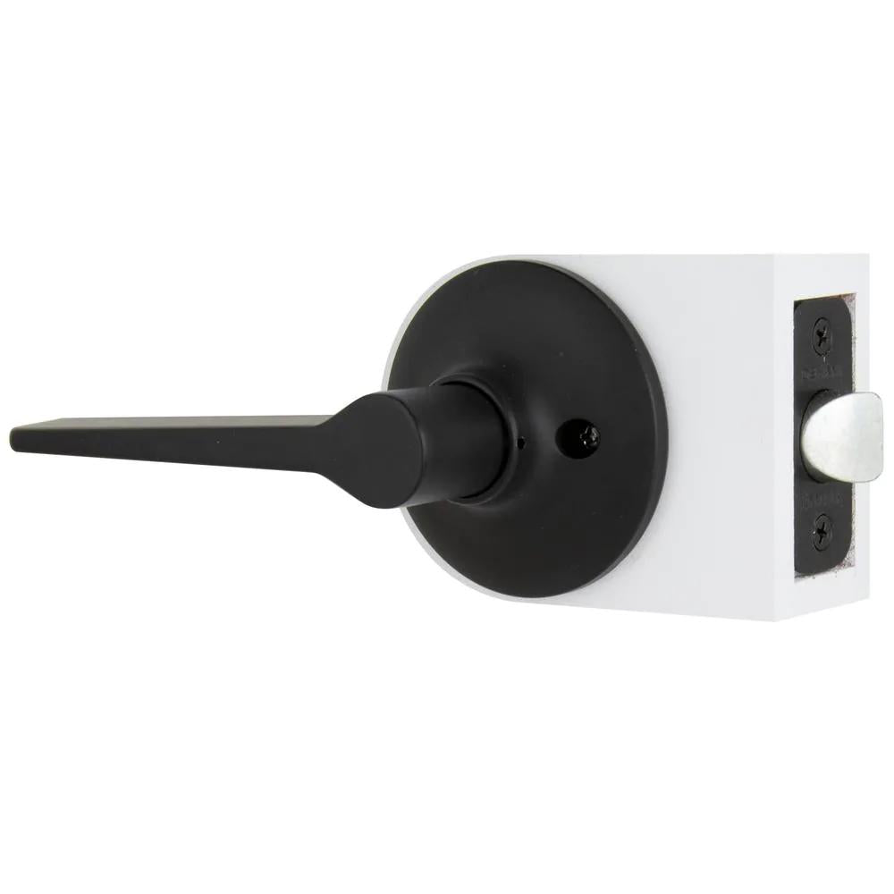 Freedom Matte Black Hall and Closet Door Lever (4-Pack)