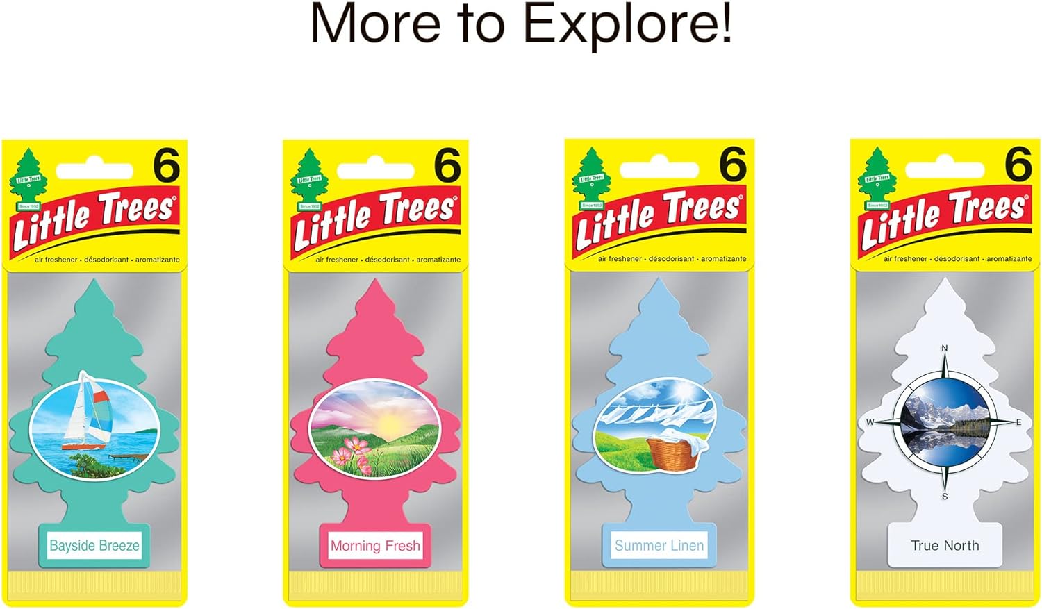 LITTLE TREES Air Fresheners Car Air Freshener. Hanging Tree Provides Long Lasting Scent for Auto or Home. Rainshine, 24 Air Fresheners