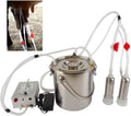Futt 5L Single Bucket Piston Vacuum Pulsation MilMachine for Cows Cattle or Sheep Optional (Cattle)