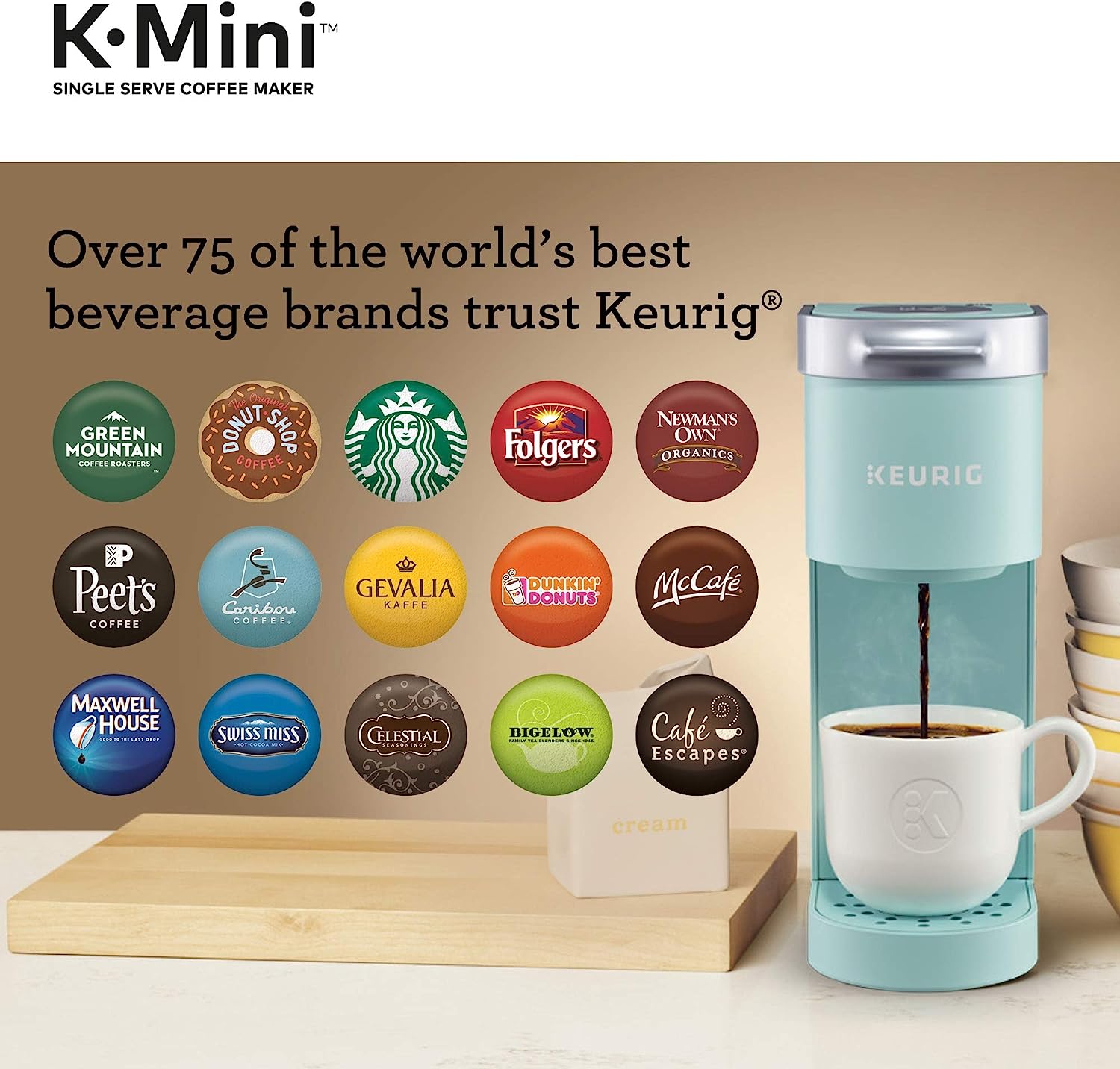 Keurig K-Mini Single Serve Coffee Maker, Oasis