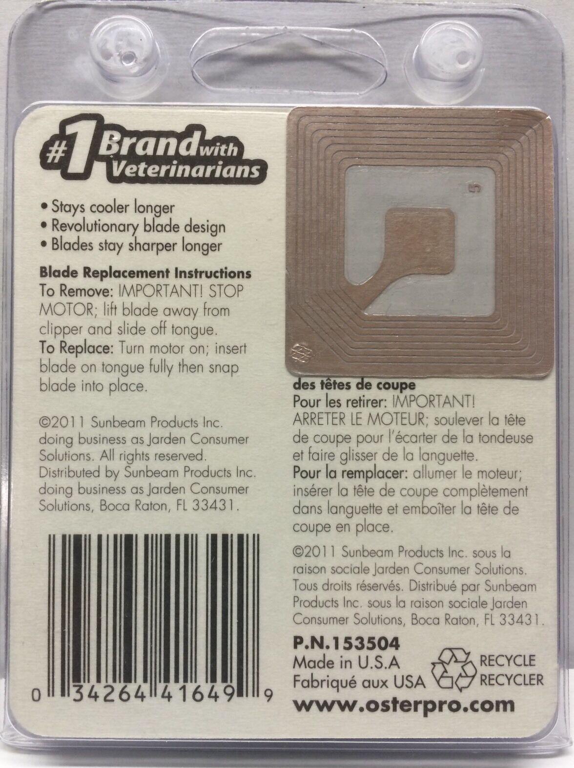 Oster A-5 #15 Cryogen-X Clipper Blade #78919-036