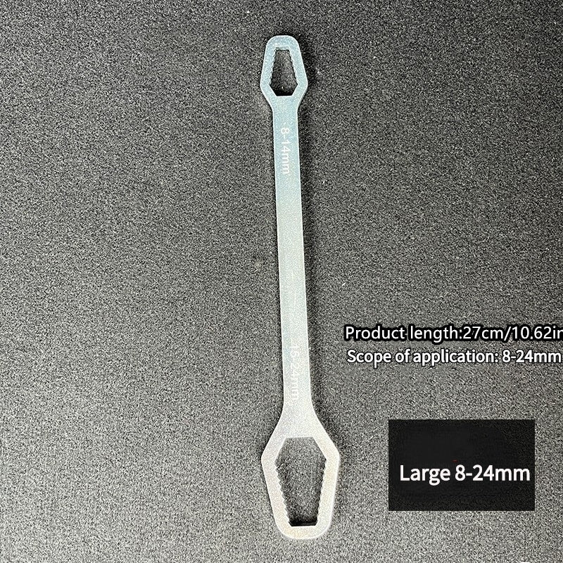 1pc 3-24mm Multi-functional Double Head Wrench Household Tools Universal Self-tightening Adjustable Special-shaped Wrench Portable Hand Tools