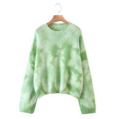 tie dye knitted sweater