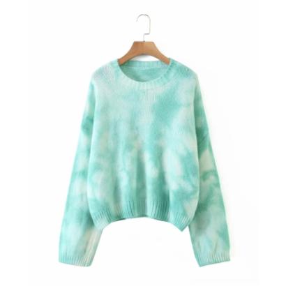 tie dye knitted sweater