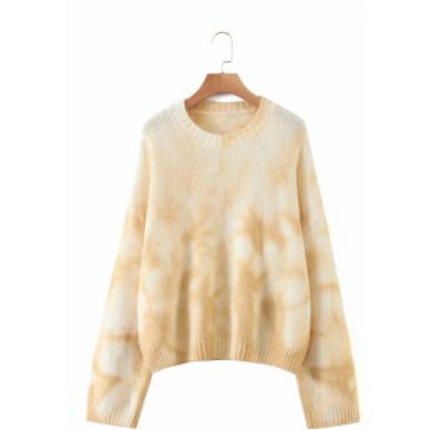 tie dye knitted sweater