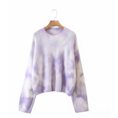 tie dye knitted sweater