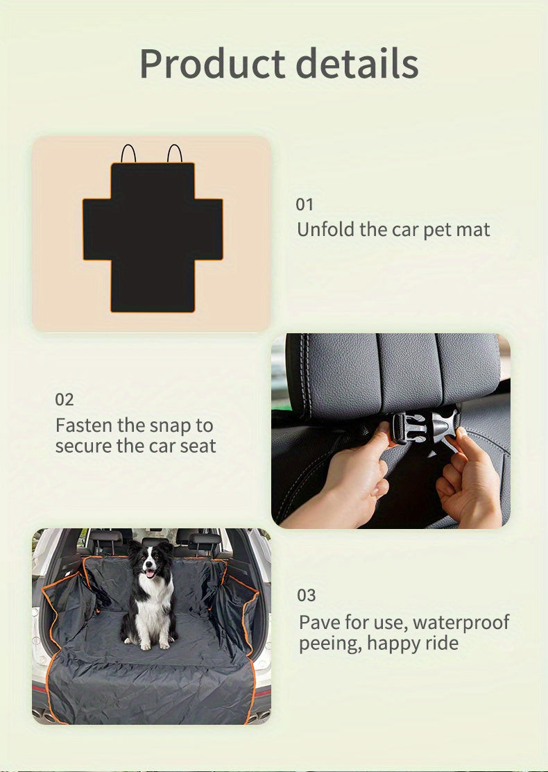 Car Trunk Pet Mat Waterproof And Dirt-resistant Scratch-resistant Mat SUV Car Pet Mat