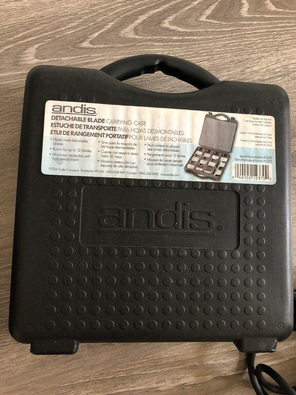 Andis Blade Carrying Hard Case/Detachabl