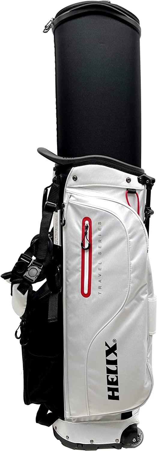 HELIX Retractable Golf Stand Bag with Wheels
