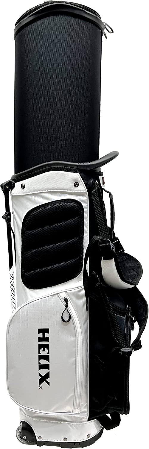 HELIX Retractable Golf Stand Bag with Wheels