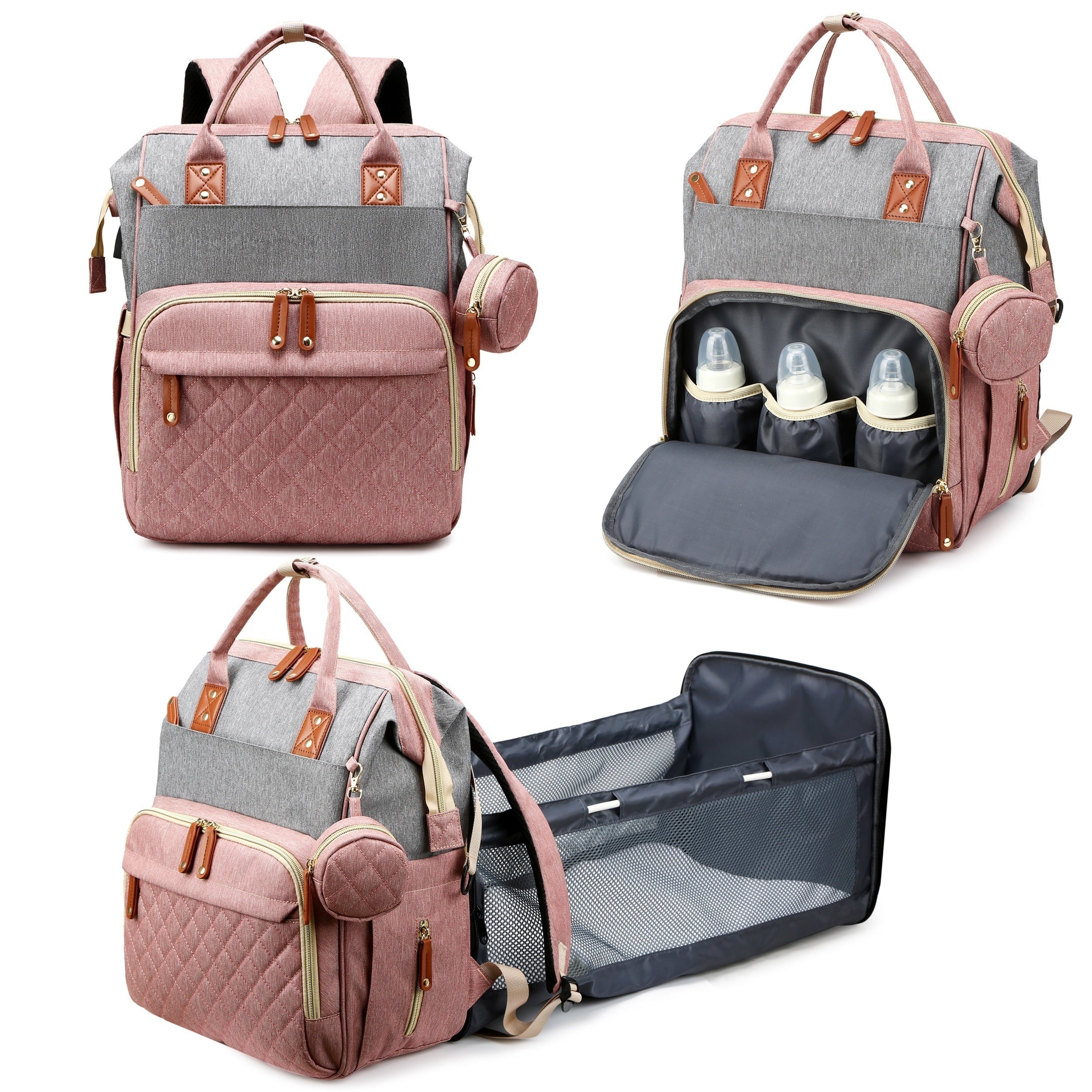Diaper Bag Backpack, Trendy Bag, Diaper Backpack Bag With A Changing Station, Multifunction Waterproof LarTravel Back Pack, Christmas, Halloween, Thanksgiving Day Gift