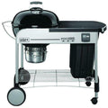 Charcoal Grill Chrome-Plated Steel Wheels Fixed Heat Thermometer Black