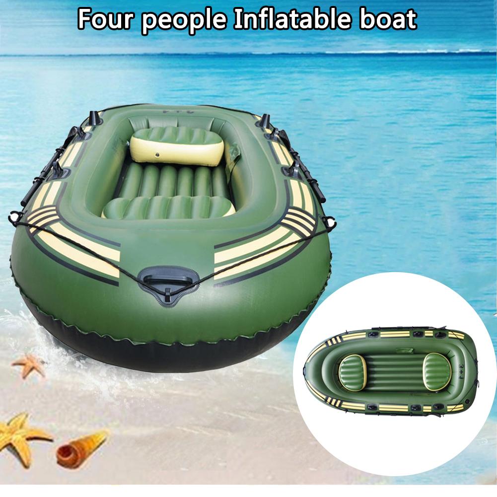 Famure Inflatable Boat Set|Inflatable Boat Rubber Kayak Canoe Fishing for Adults