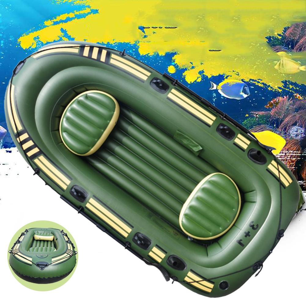 Famure Inflatable Boat Set|Inflatable Boat Rubber Kayak Canoe Fishing for Adults