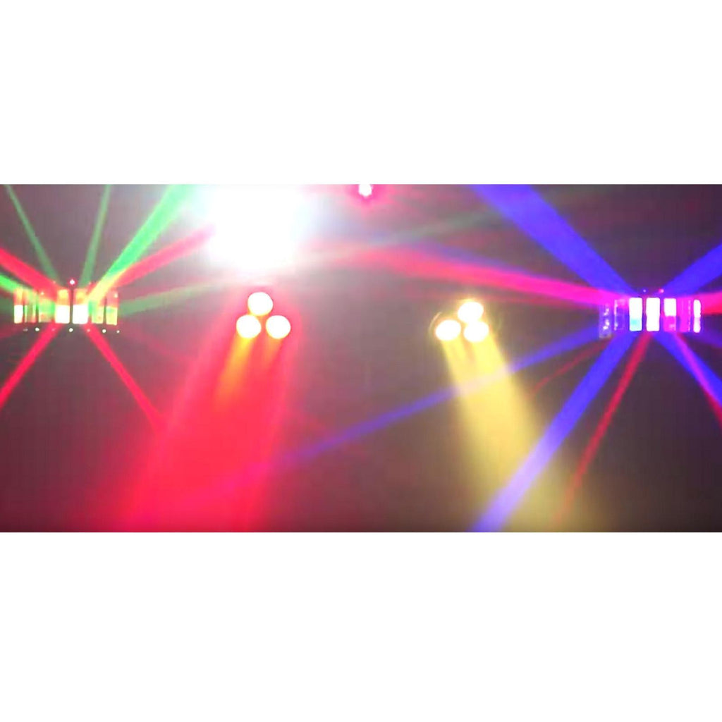 (2) Chauvet DJ GigBar Move White Effect Light Systems with Fog Machine & Programmable DMX Controller Package