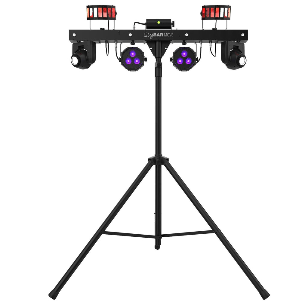 Chauvet DJ GigBar Move 5-in-1 Ultimate Effect Light System with Hurricane 700 Fog Machine Package