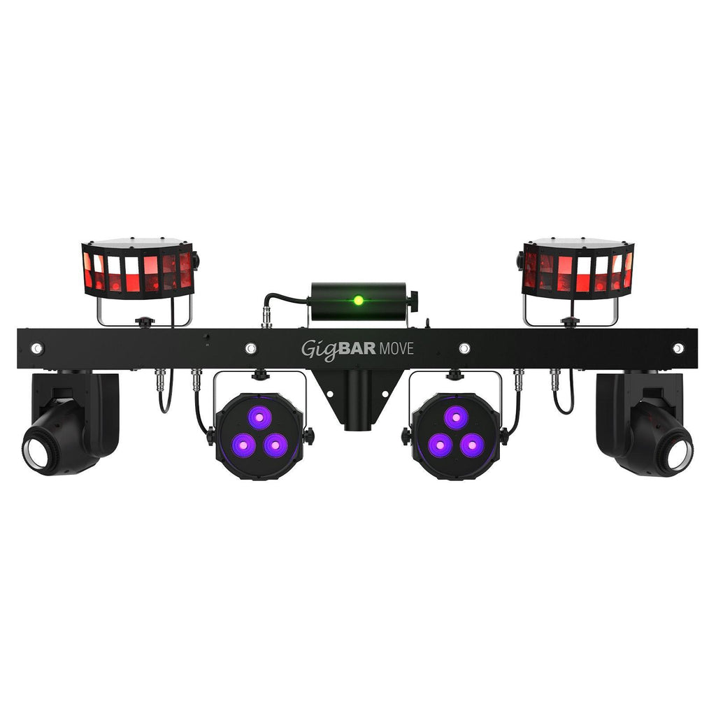 Chauvet DJ GigBar Move 5-in-1 Ultimate Effect Light System with Hurricane 700 Fog Machine Package