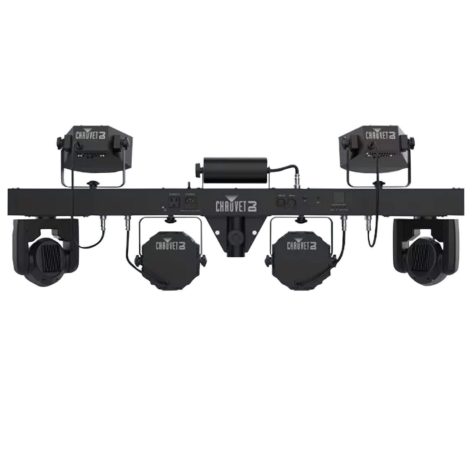 2x Chauvet DJ GigBar Move 5-in-1 Ultimate Effect Light Systems with DMX Controller & Fog Machine Package