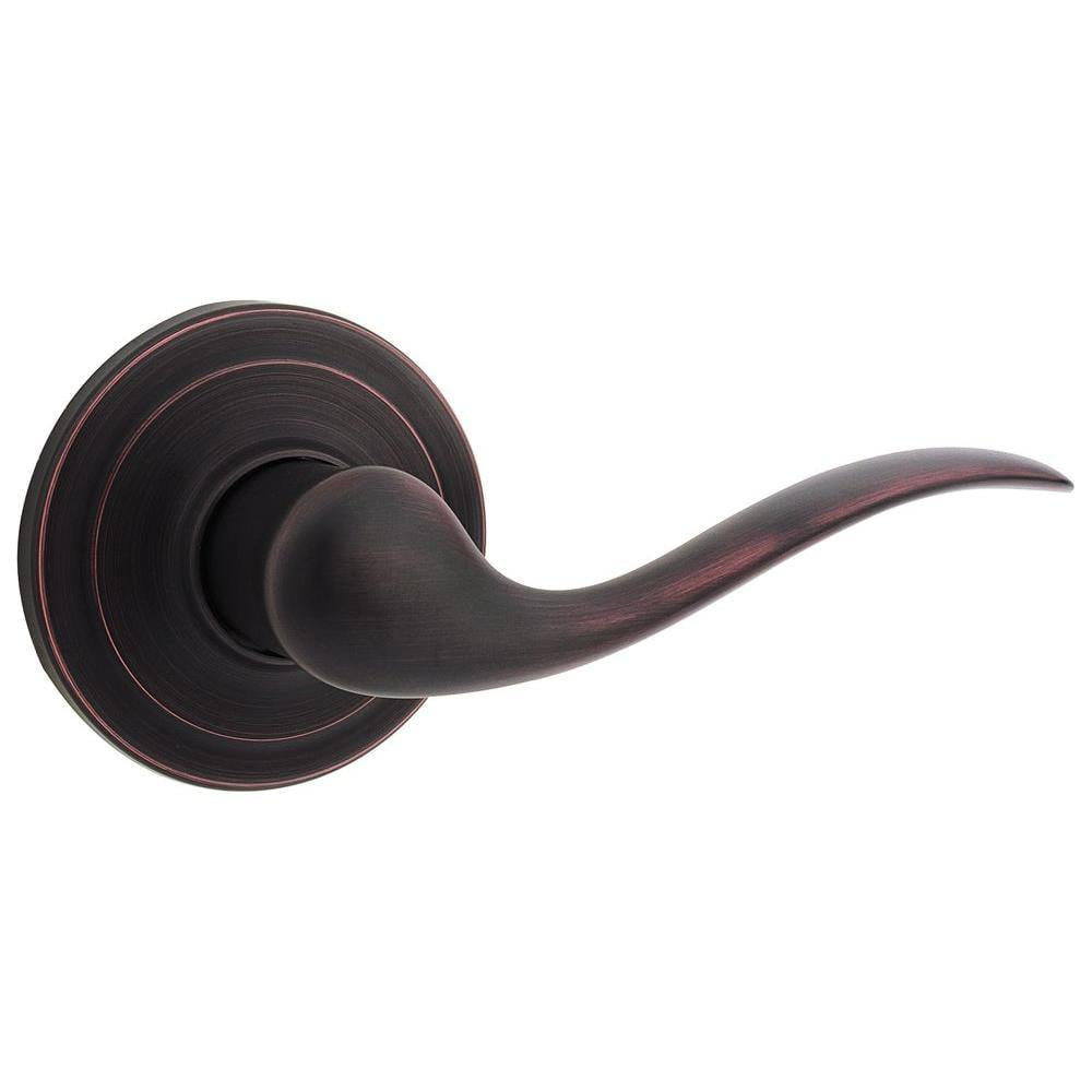 Tustin Venetian Bronze Right-Handed Half-Dummy Door Lever with Microban Antimicrobial Technology