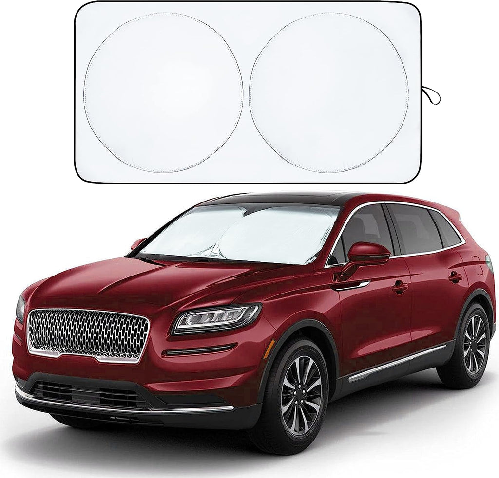 EcoNour Foldable Sunshade for Car Windshield | Dashboard Shield for Your Vehicle | Auto Window Shades for UV Rays and Sun Screen Protection | Suits for Most Sedans, SUVs, and Vans