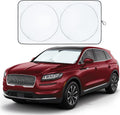 EcoNour Foldable Sunshade for Car Windshield | Dashboard Shield for Your Vehicle | Auto Window Shades for UV Rays and Sun Screen Protection | Suits for Most Sedans, SUVs, and Vans