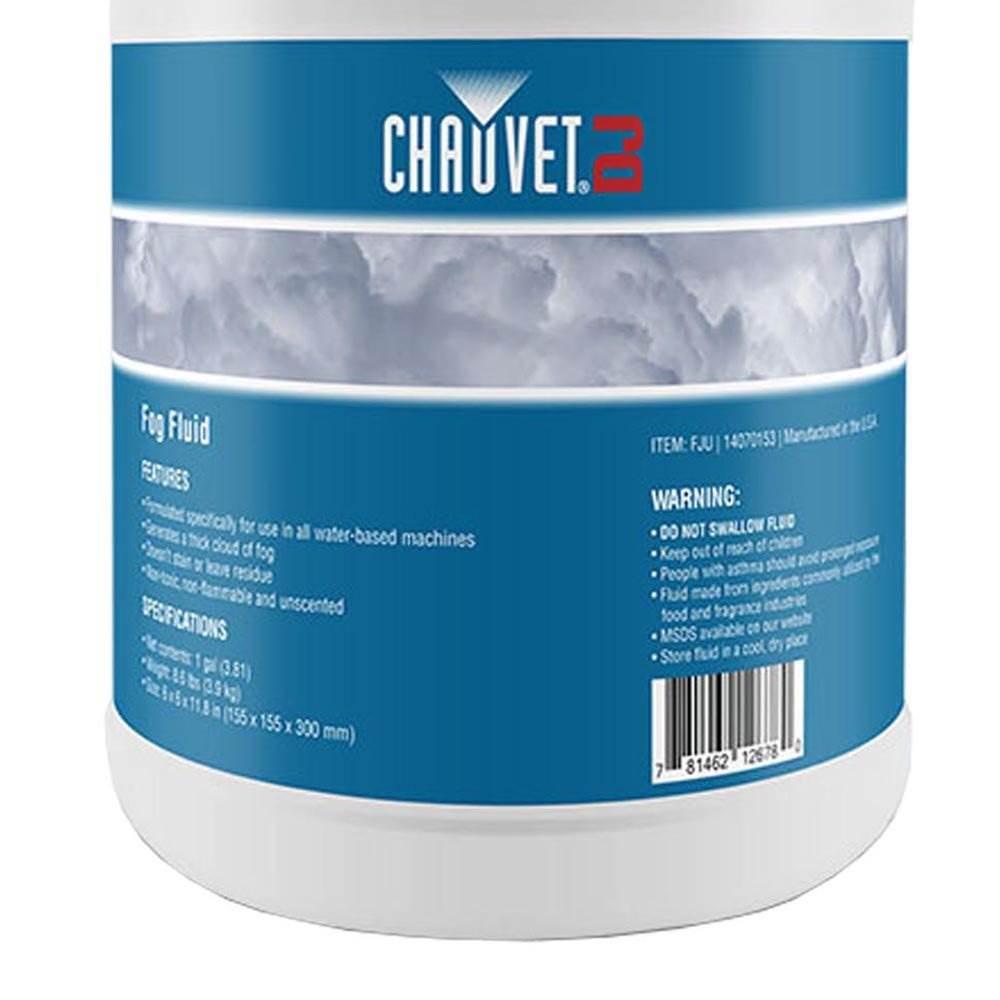 Chauvet H1800FLEX Hurricane Fog/Smoke Pro Machine + Fog Juice Fluid (1 Gallon)