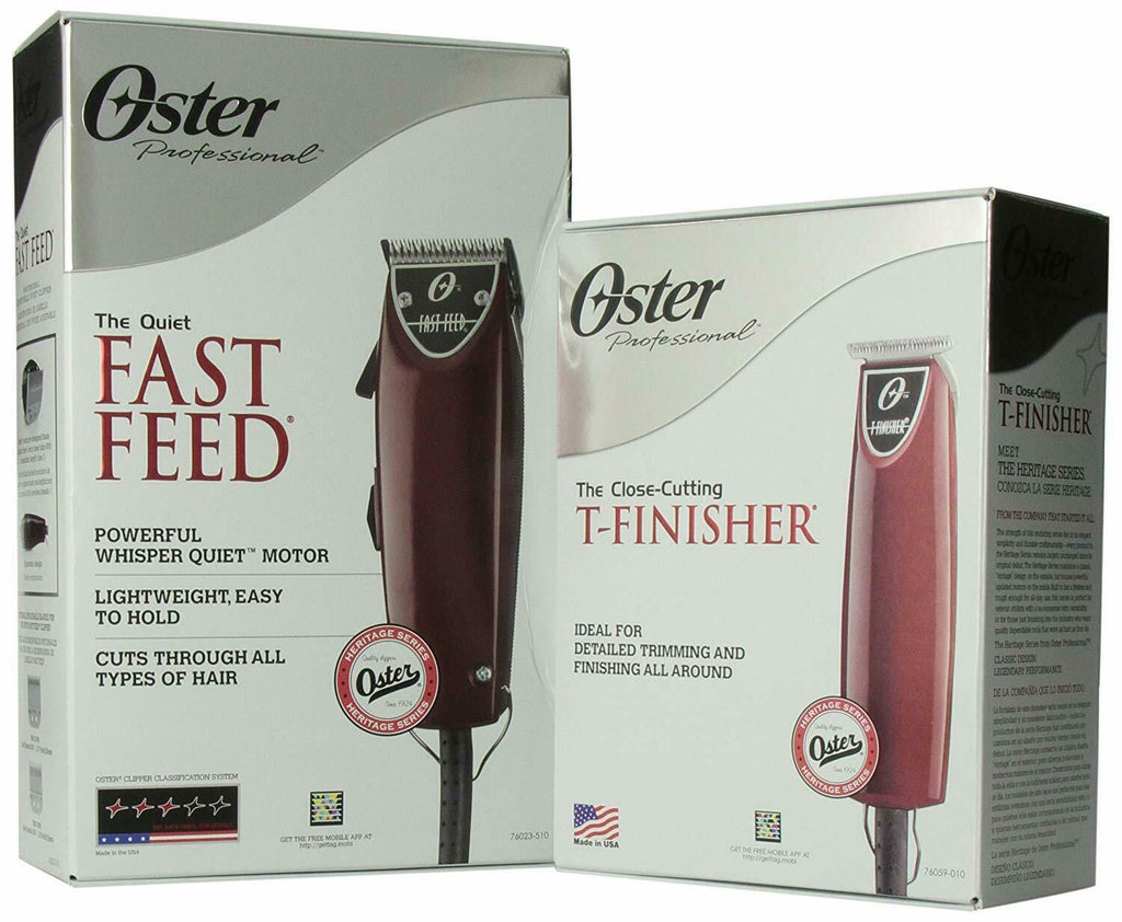 Oster Fast Feed Clipper T Finisher Trimmer Professional Hair Cut Set Combo B65