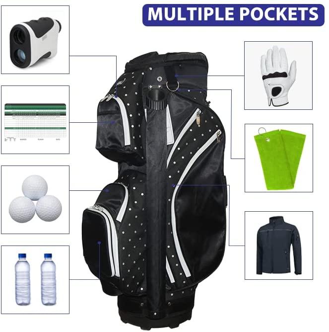 RJ Sports Bliss 14 Way Divider Top Ladies Deluxe Cart Bag