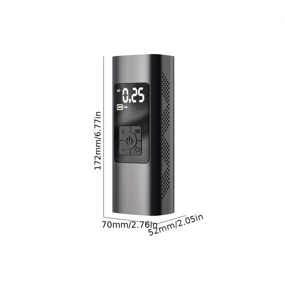 6000mAh Portable Cordless Tire Inflator: 150PSI Digital Air Pump for Cars, Bikes, and Boats