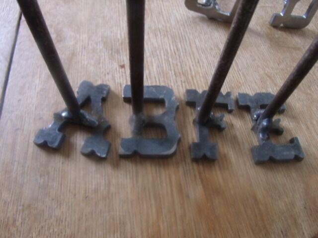 A TO Z  CUSTOM 26 BRANDING IRONS,BBQ, WOOD,LEATHER  SADDLES,AG,ART