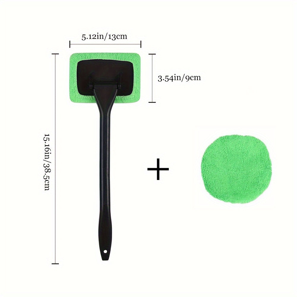 Car Glass Plastic Cleaning Brush With A Replacement Detachable Brush Head