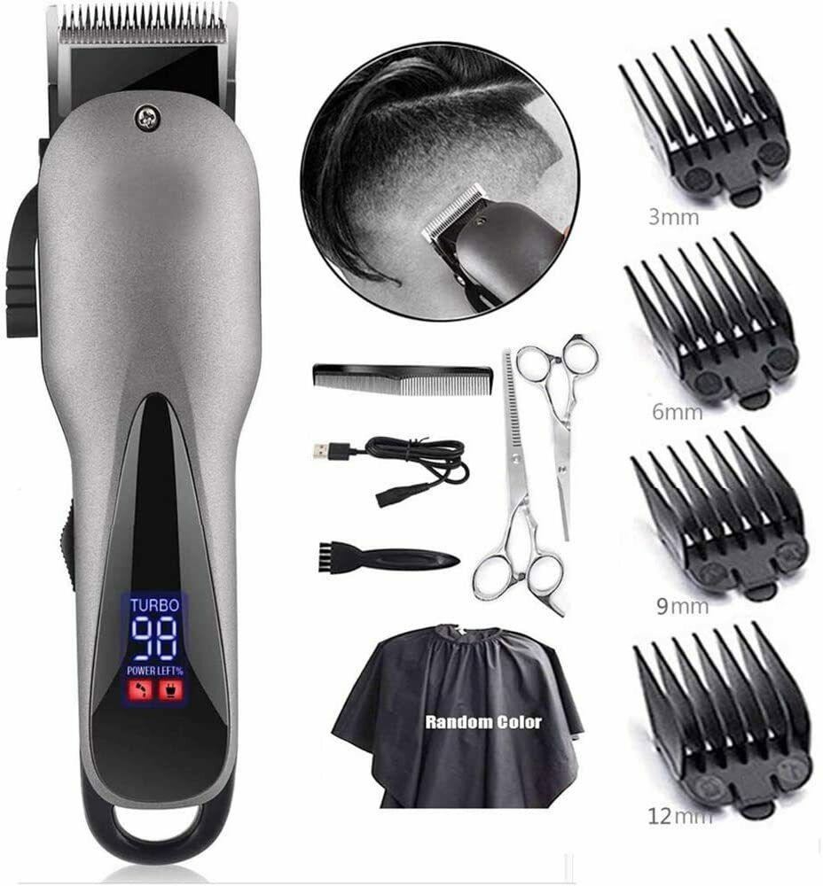 Machine Of Cut Hair Kit Professional Trimmer With LCD Rechargeable Of Ion