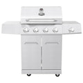 Gas Grill  Steel 4 Burner Outdoor Patio Grill Propane Barbeque Grill