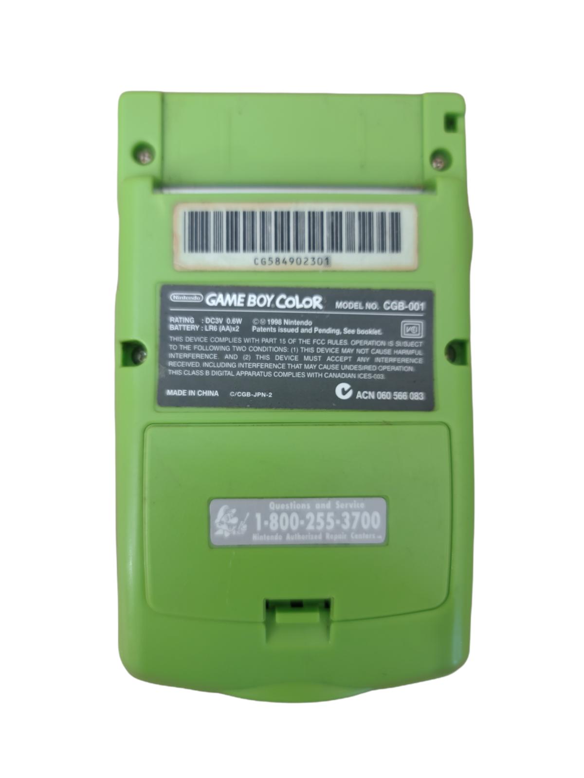 Game Boy Color - Green Great Condition With SuperMarioLand + 2 Games!!