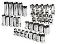 SK Hand Tool 89016 Socket Set 3/8 Drive St/Dp (33 Piece)