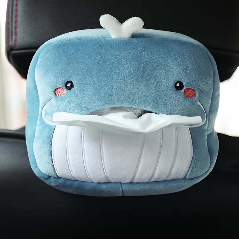 Cute Cartoon Plush Tissue Box Holder: Add a Fun Touch to Your Car Interior!