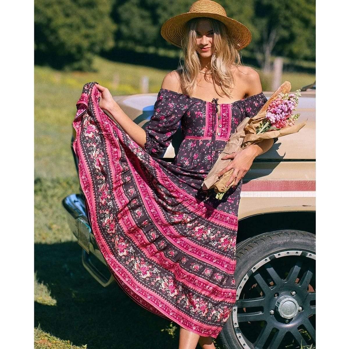 floral sundress maxi dress