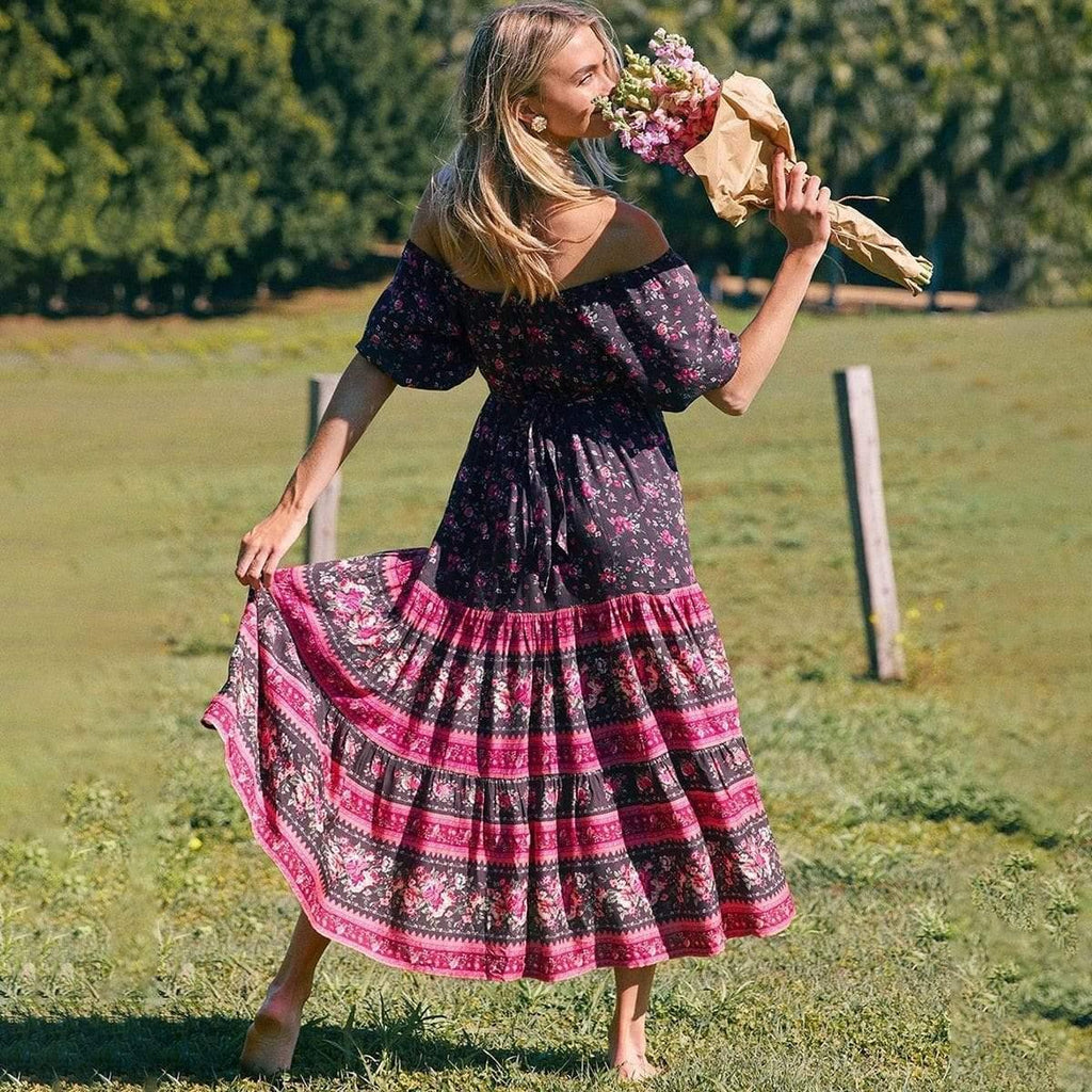 floral sundress maxi dress