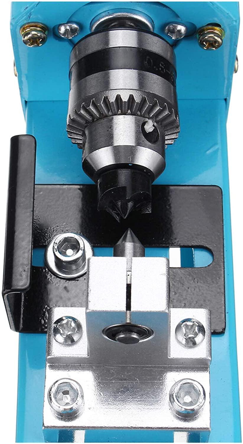 Portable Mini Lathe, 69pcs 150w 12v-24v Mini LaDIY WoodworLaGrinding and Polishing Drill Bit Rotating Tool Hand Operated Tools (Color : Blue)