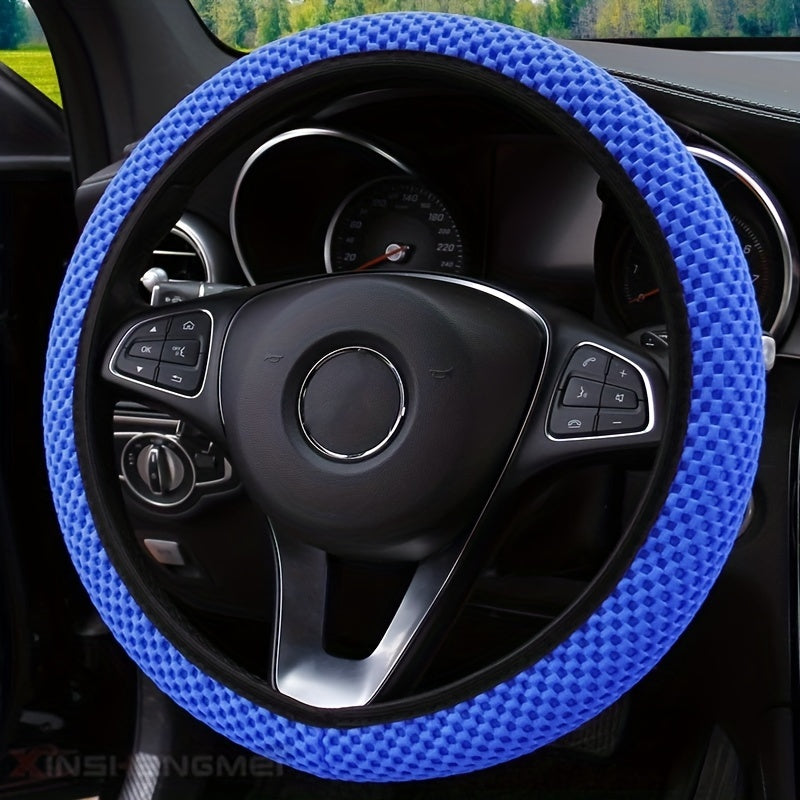 Upgrade Your Ride With A Carbon Fiber Sports Steering Wheel Cover!