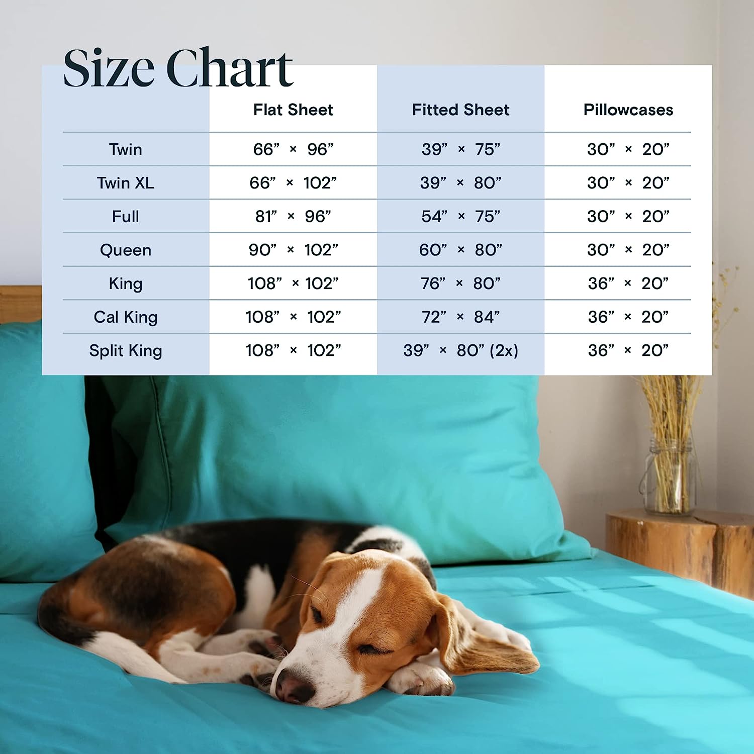 LuxClub 7 PC Split King Sheet Set Bamboo Sheets Deep Pockets 18" Eco Friendly Wrinkle Free Cooling Sheets Machine Washable Hotel Bedding Silky Soft - Teal Split King