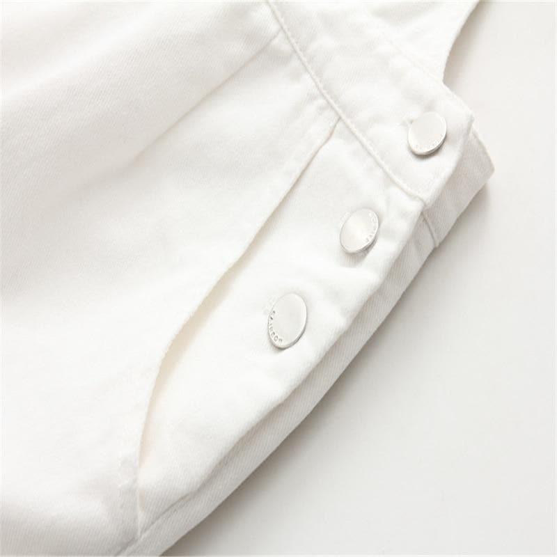 cat embroidery overall skirt