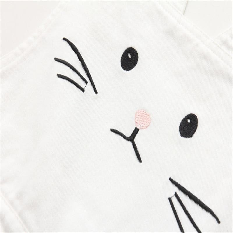 cat embroidery overall skirt