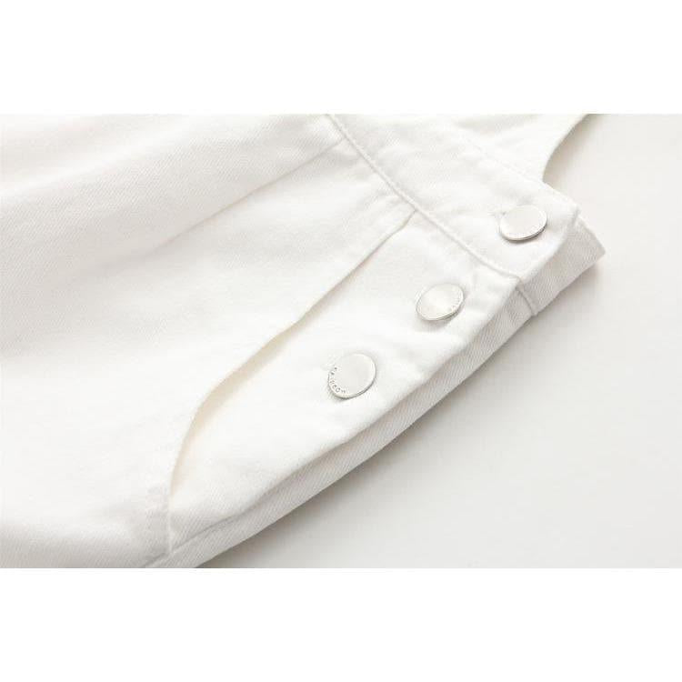 cat embroidery overall skirt