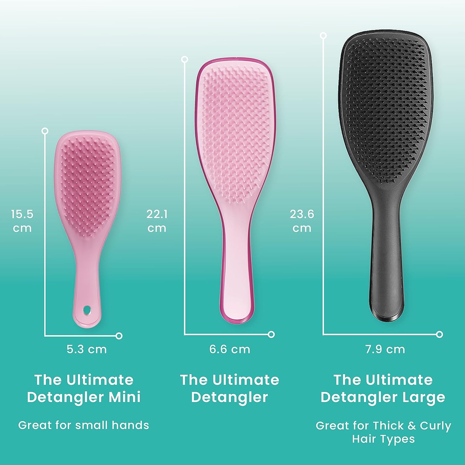 TANGLE TEEZER The Wet Detangler Hairbrush, Raspberry Rouge