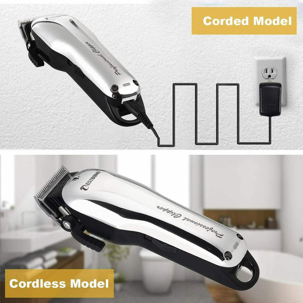 BESTBOMG Y5 Machine Of Cut Hair Professional Battery Rechargeable 6 Combs Guide
