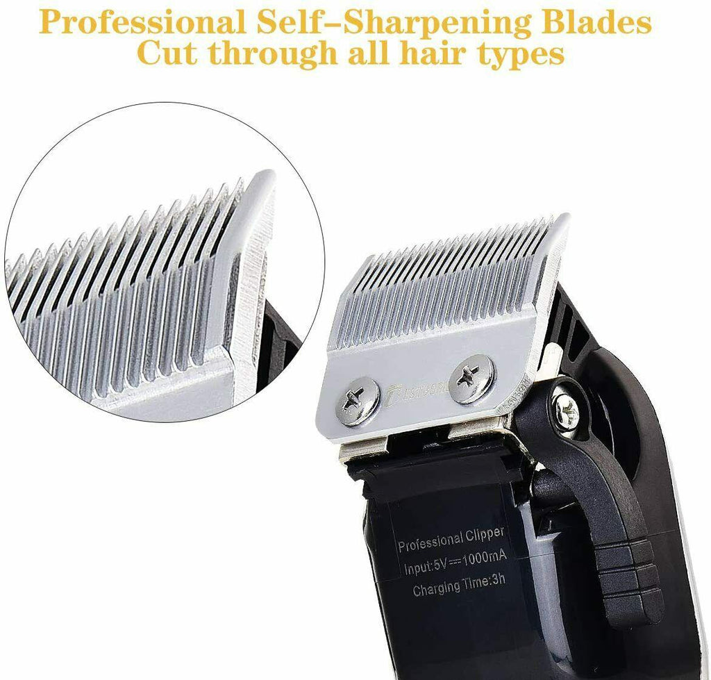 BESTBOMG Y5 Machine Of Cut Hair Professional Battery Rechargeable 6 Combs Guide