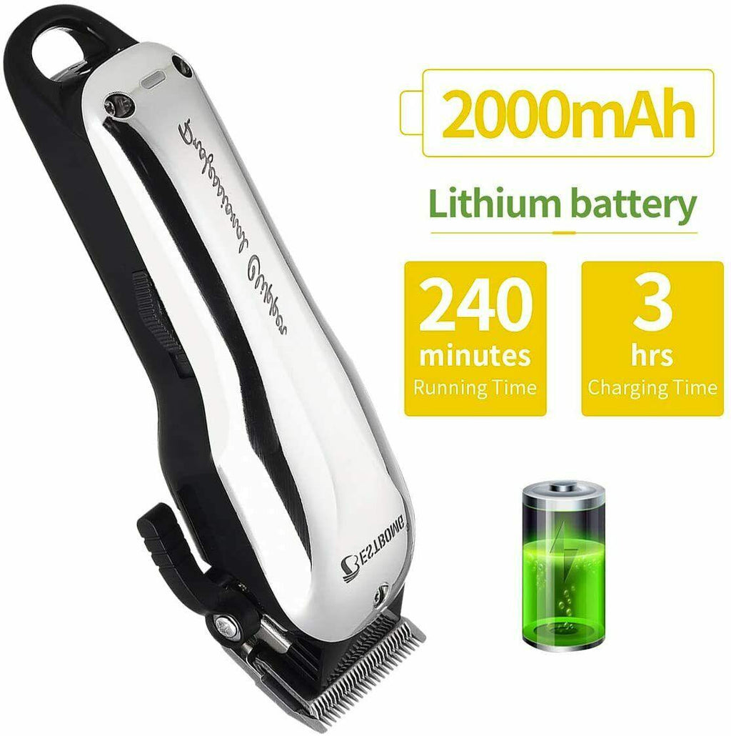 BESTBOMG Y5 Machine Of Cut Hair Professional Battery Rechargeable 6 Combs Guide