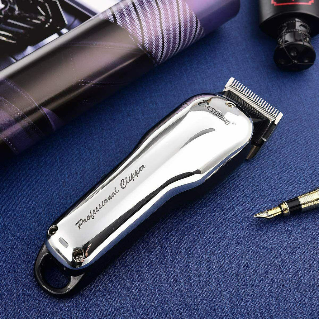 BESTBOMG Y5 Machine Of Cut Hair Professional Battery Rechargeable 6 Combs Guide